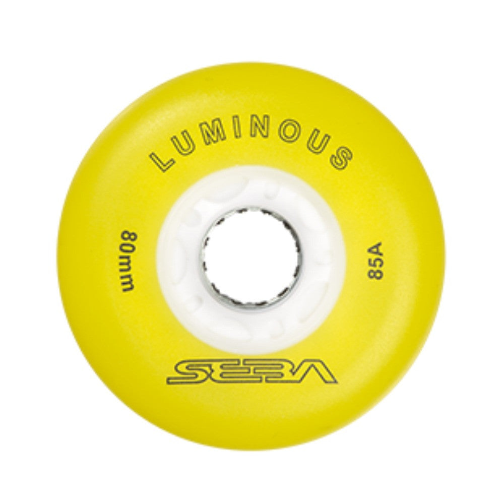 Seba Luminous 72mm Light Up Inline Skate Wheels - 4 pack