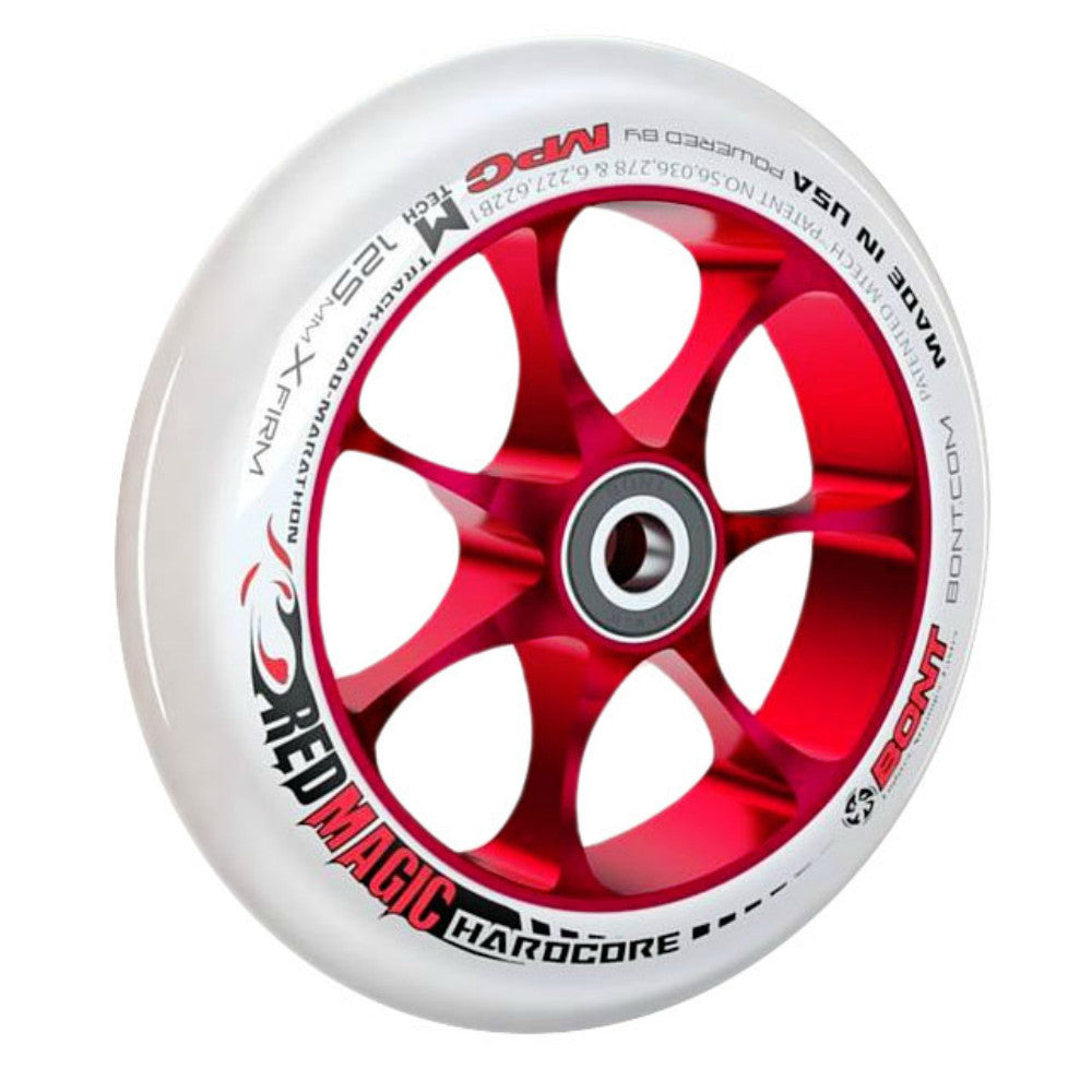 Bont Red Magic Hardcore 125mm Inline Speed Skate Wheel
