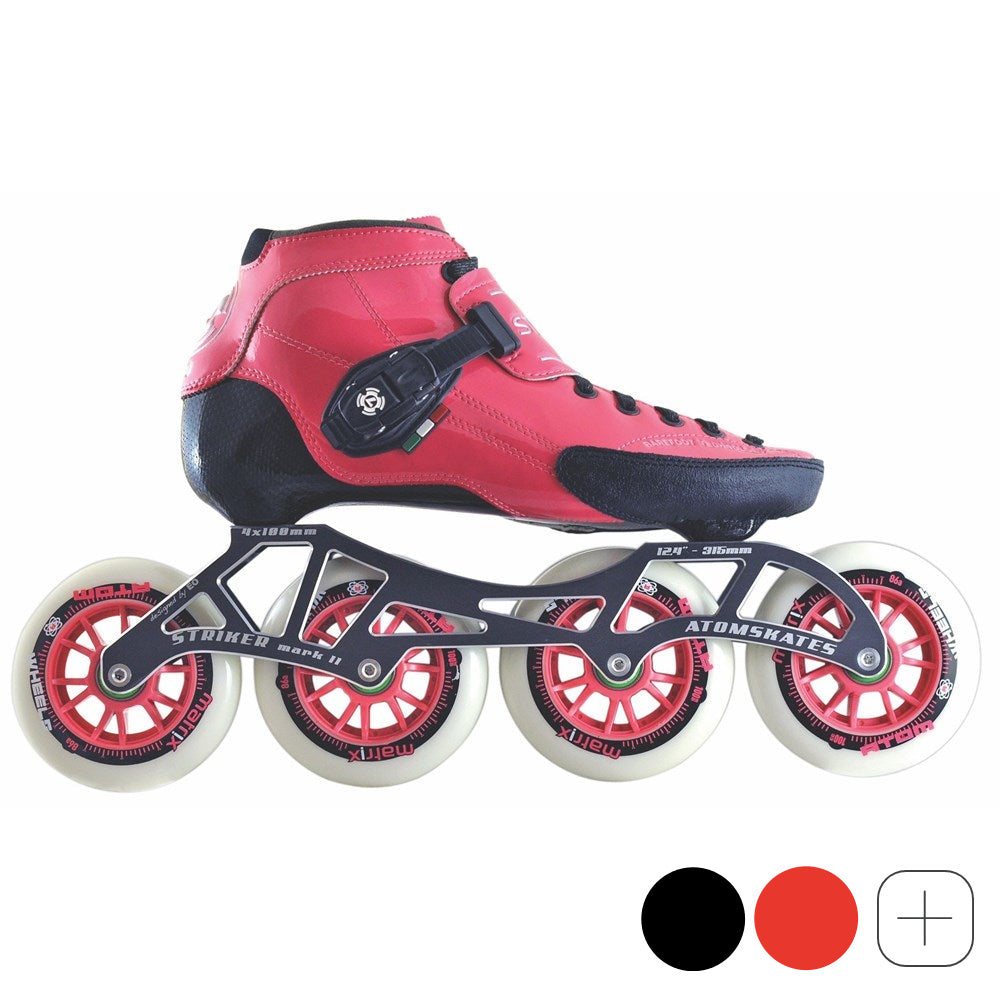 Luigino Strut 4 x 105mm Inline Speed Skate Package